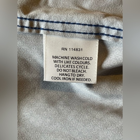 - Society of Threads Slim Fit Long Sleeve Button-Up Shirt Size S 14-14 1/2 - Picture 7 of 7